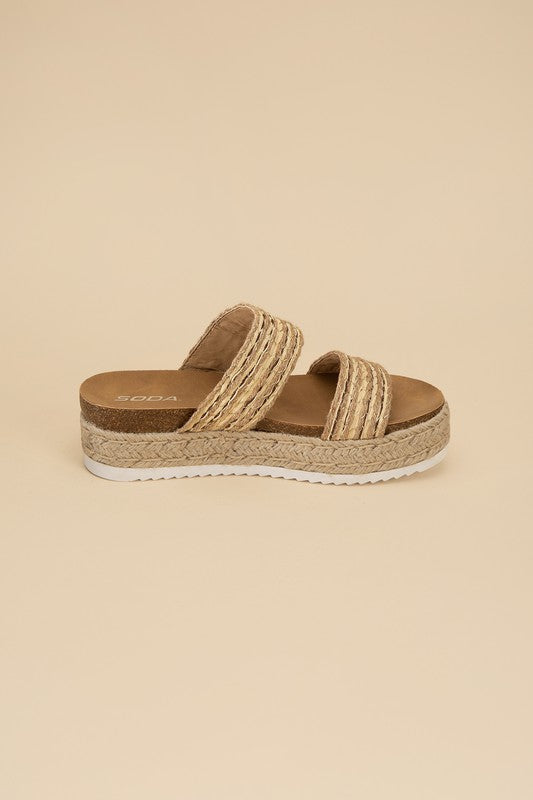 Shoes: WEST ESPADRILLE SLIDES