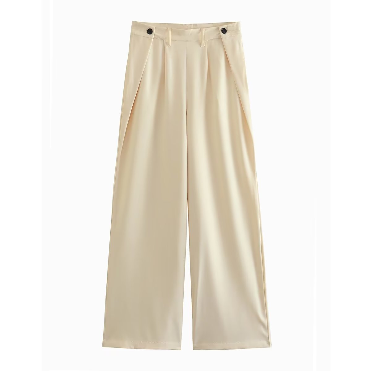 Suits: Women Cutout out sets Top High Waist Pleated Design Work Pant sets