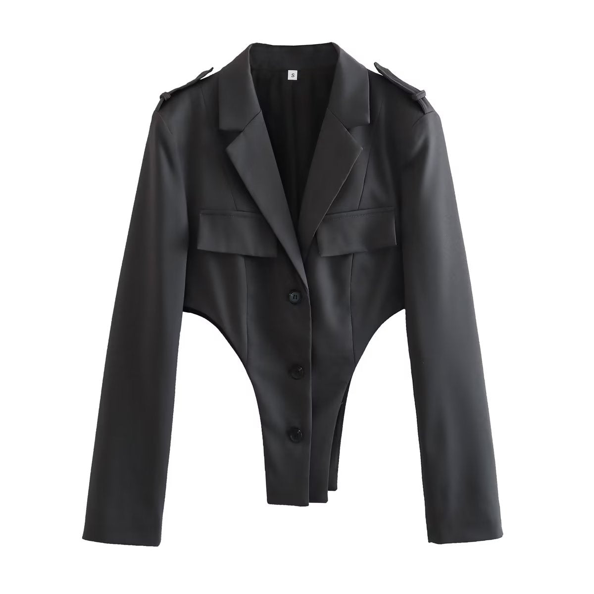 Suits: Women Cutout out sets Top High Waist Pleated Design Work Pant sets