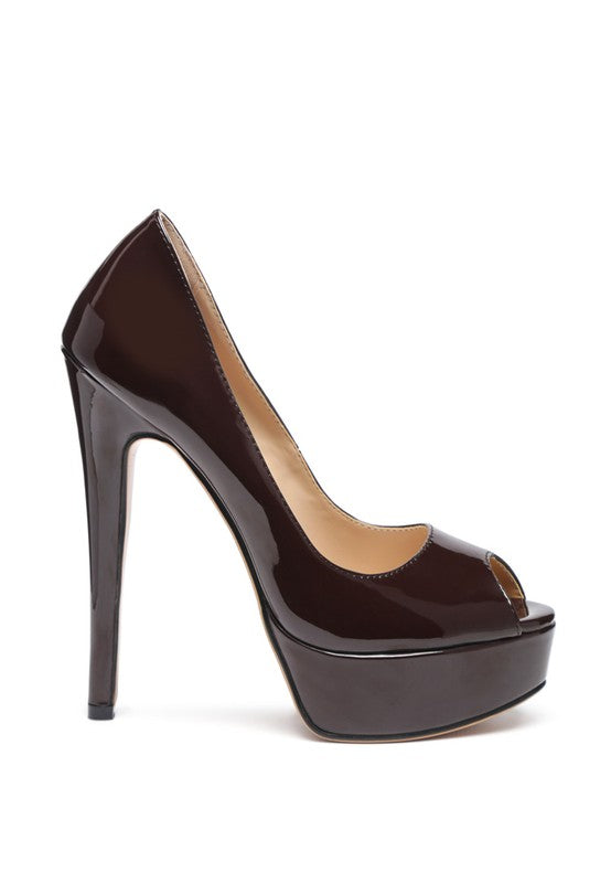 Shoes: BRIELLE HIGH HEEL PEEP TOE STILETTO