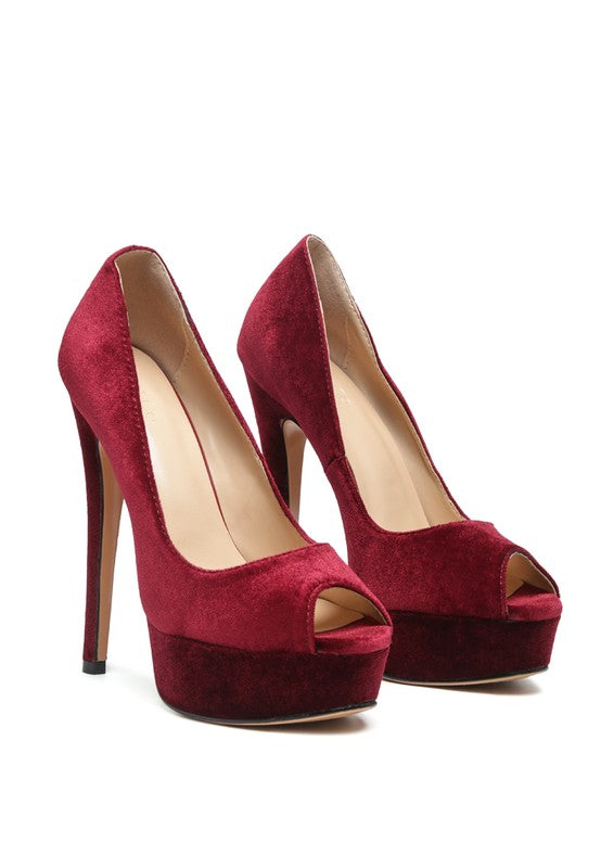 Shoes: BRIELLE HIGH HEEL PEEP TOE STILETTO