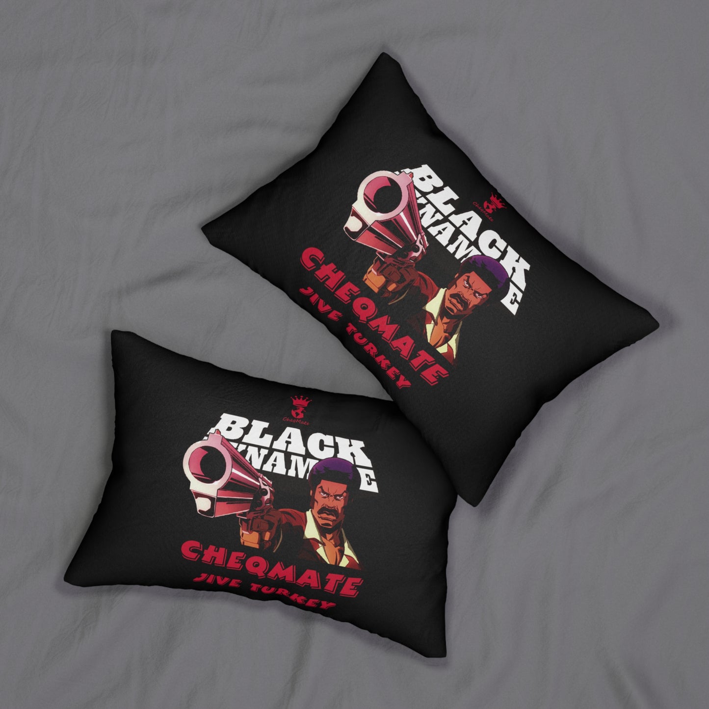 Black Dynamite Spun Polyester Lumbar Pillow