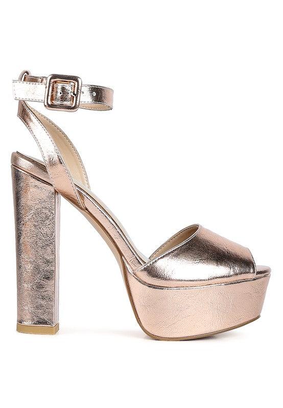 Shoes: RAGER PEEP-TOE HIGH PLATFORM BLOCK SANDALS