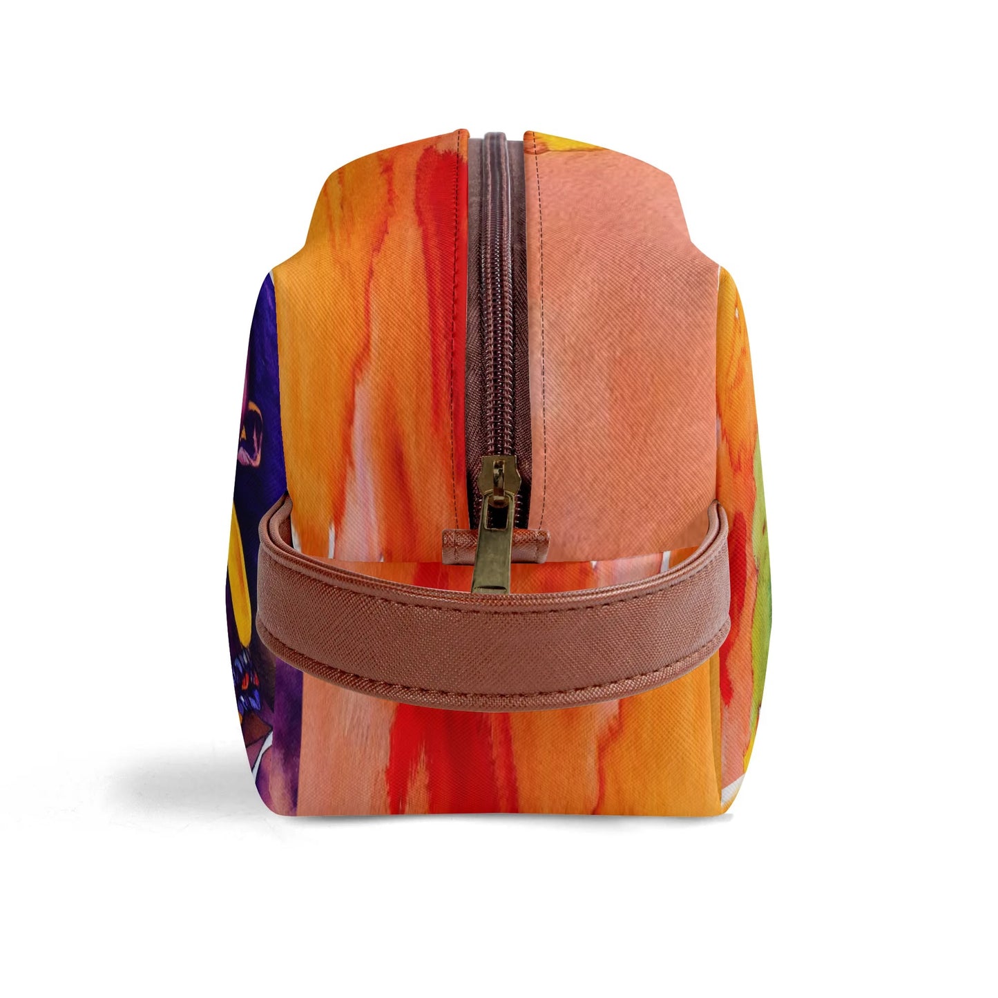 Travel PU Leather Toilettrie Bag Makeup Cosmetics Organizer