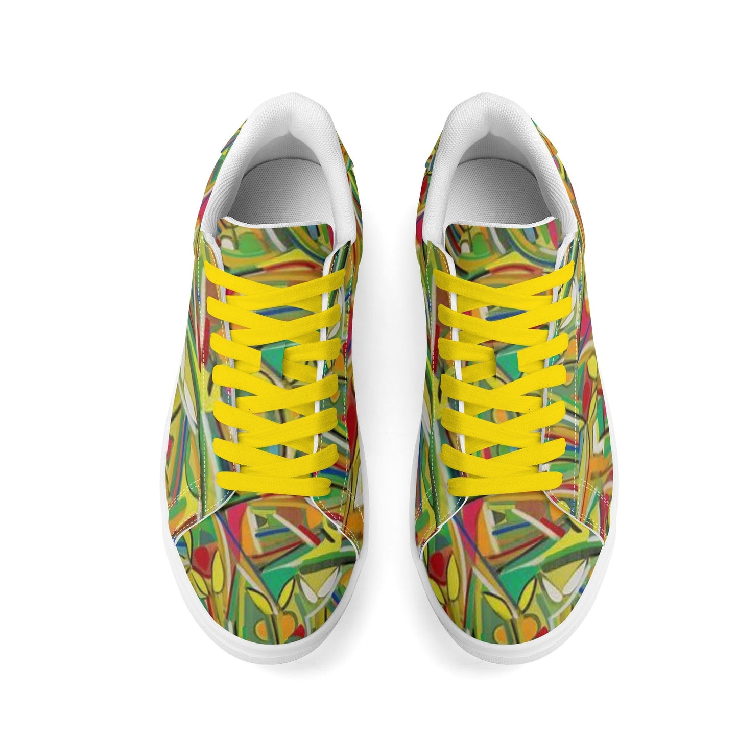 Sneakers: Adult Low Top Abstract Sneakers