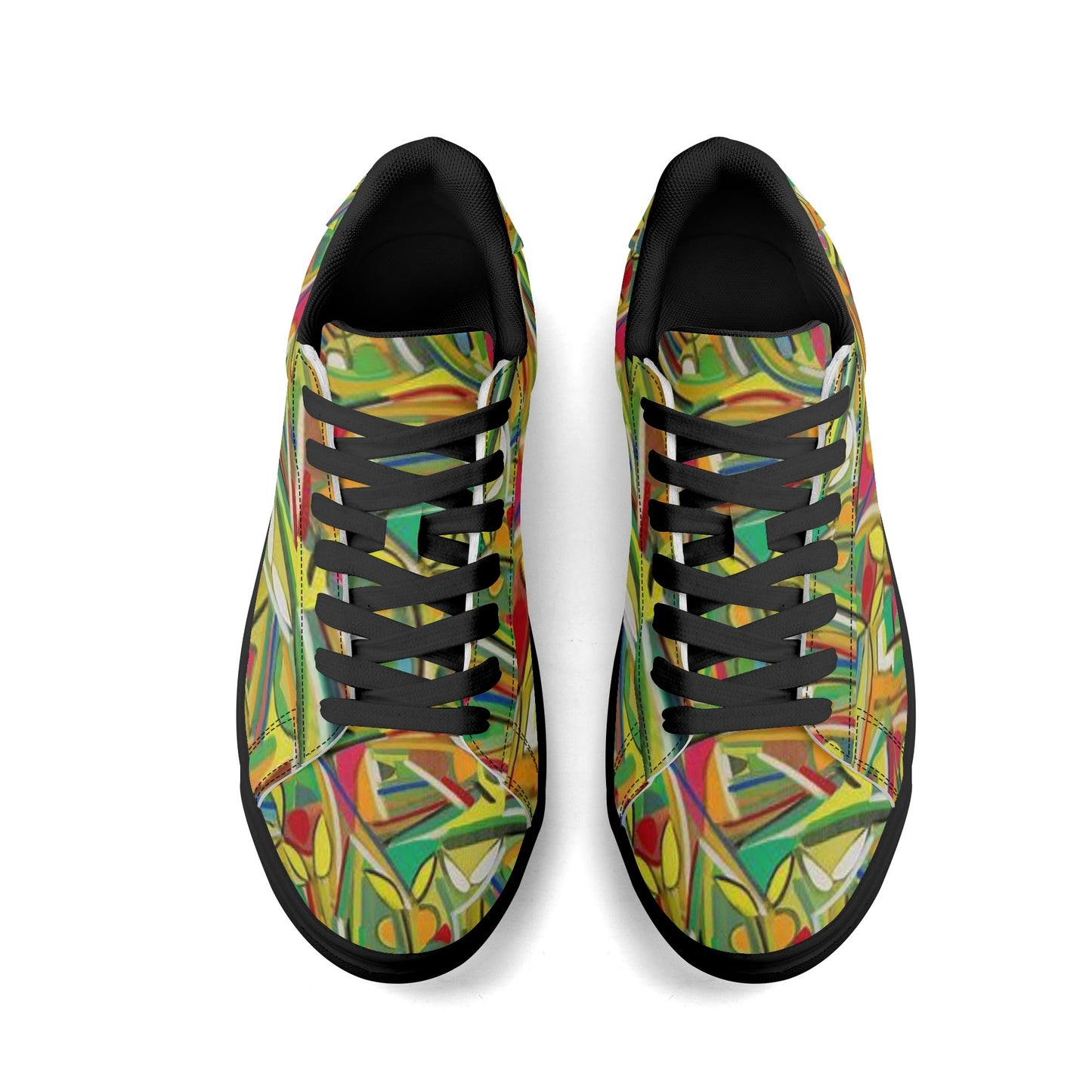 Sneakers: Adult Low Top Abstract Sneakers