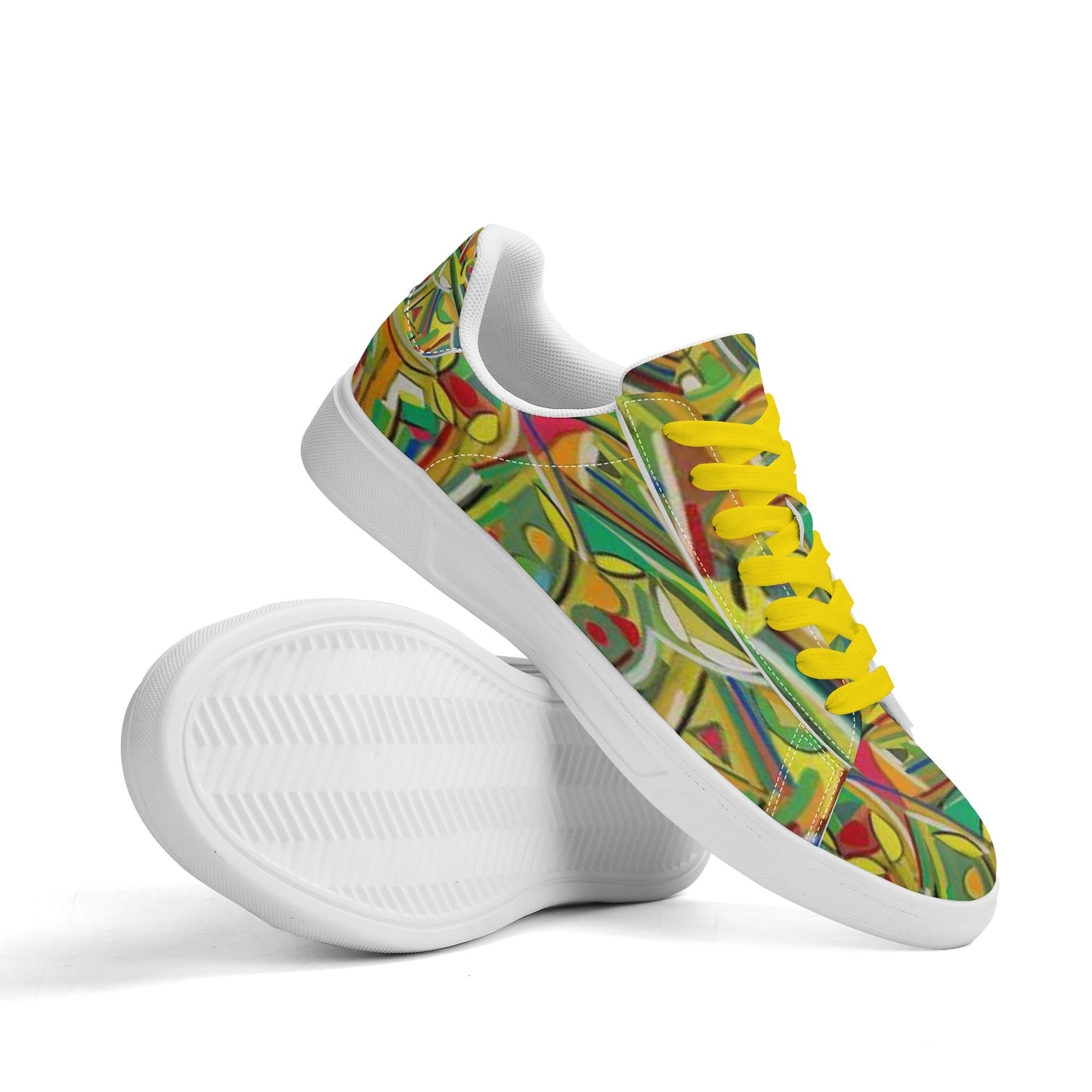 Sneakers: Adult Low Top Abstract Sneakers