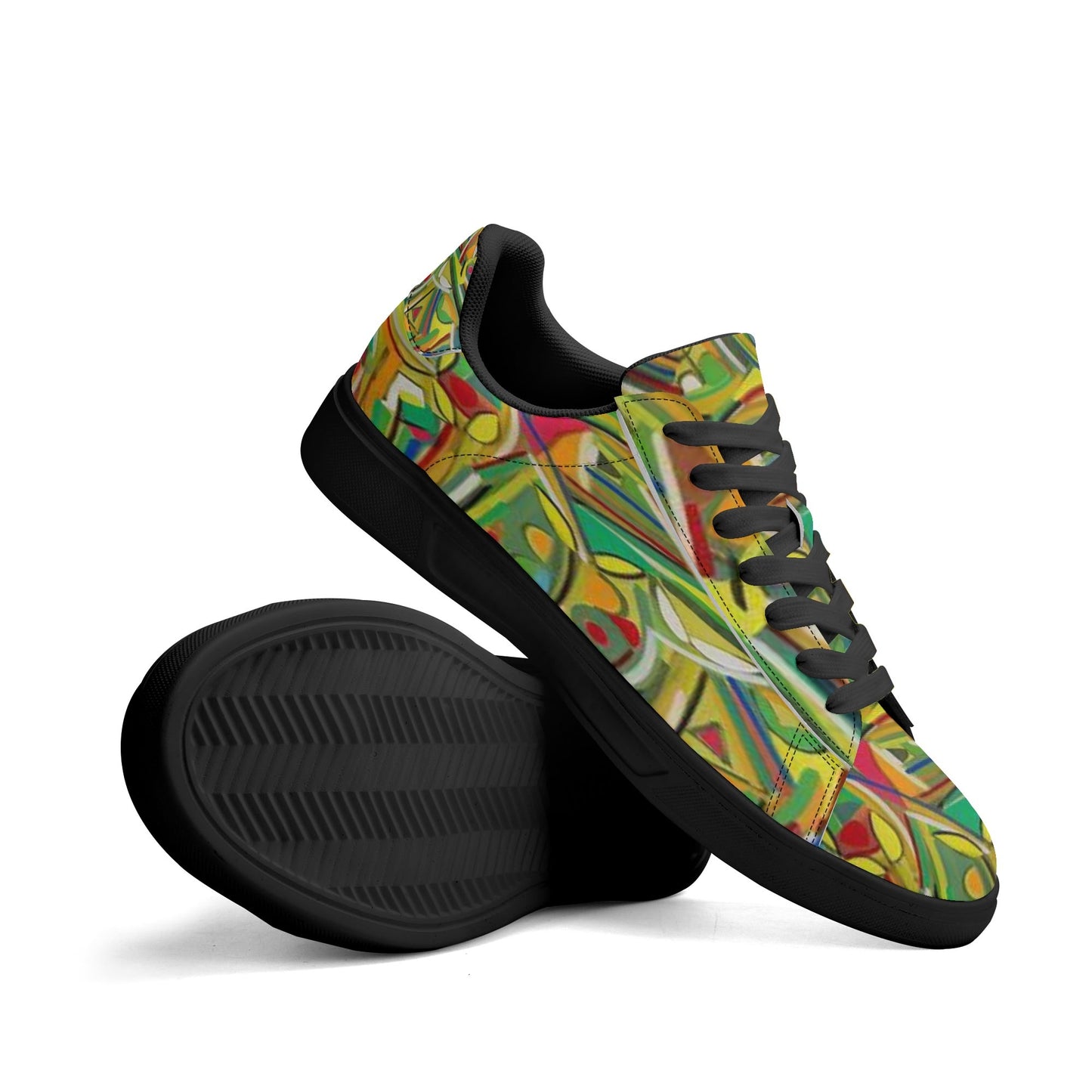 Sneakers: Adult Low Top Abstract Sneakers