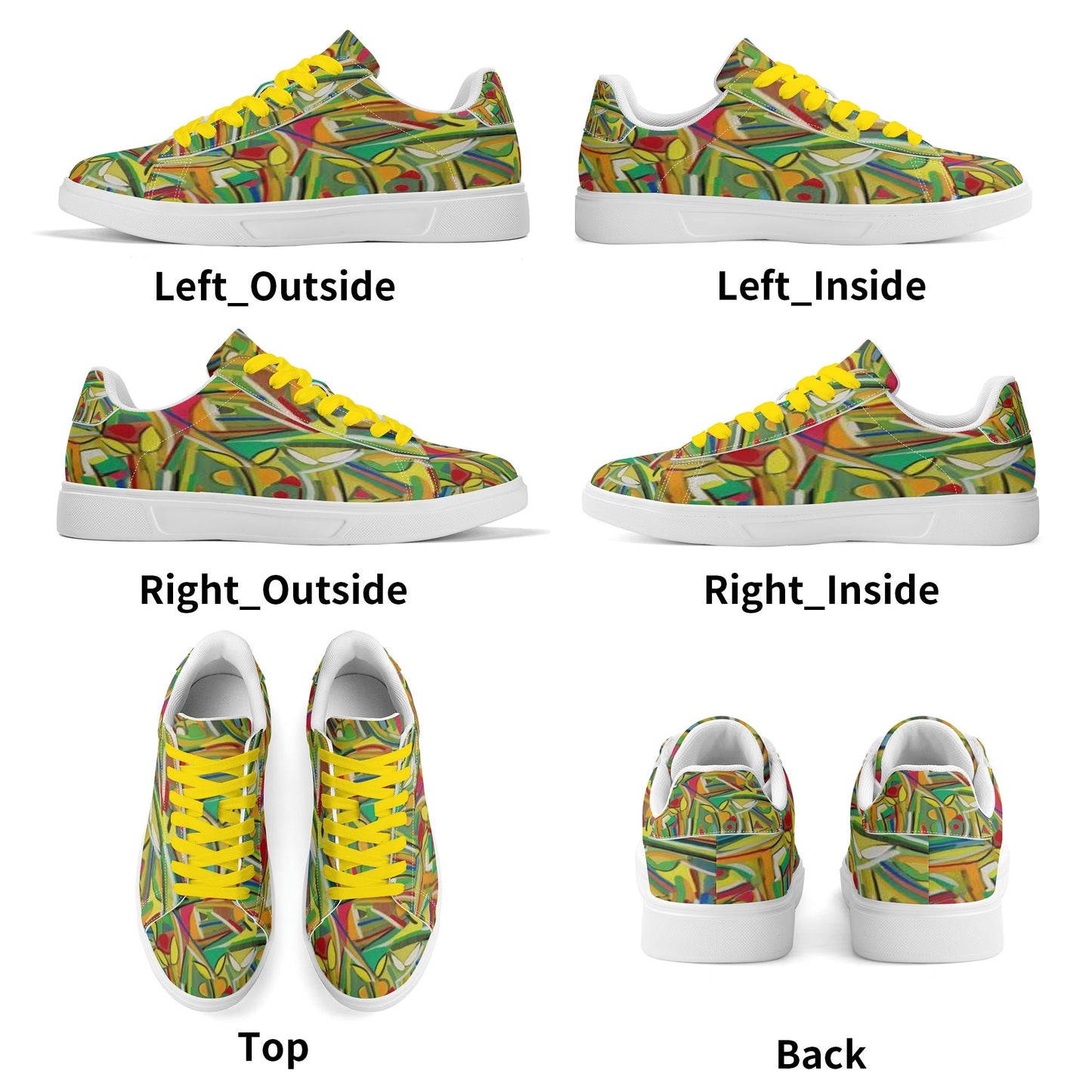 Sneakers: Adult Low Top Abstract Sneakers
