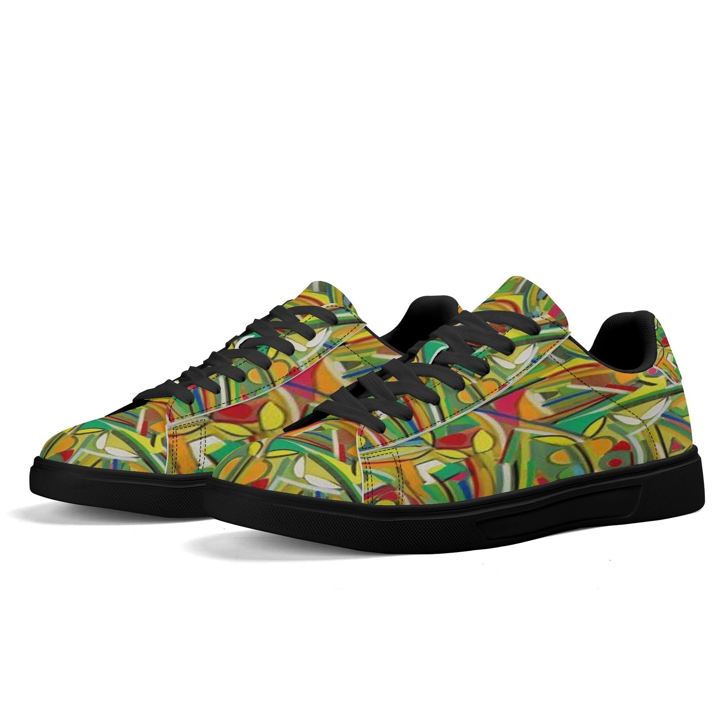 Sneakers: Adult Low Top Abstract Sneakers