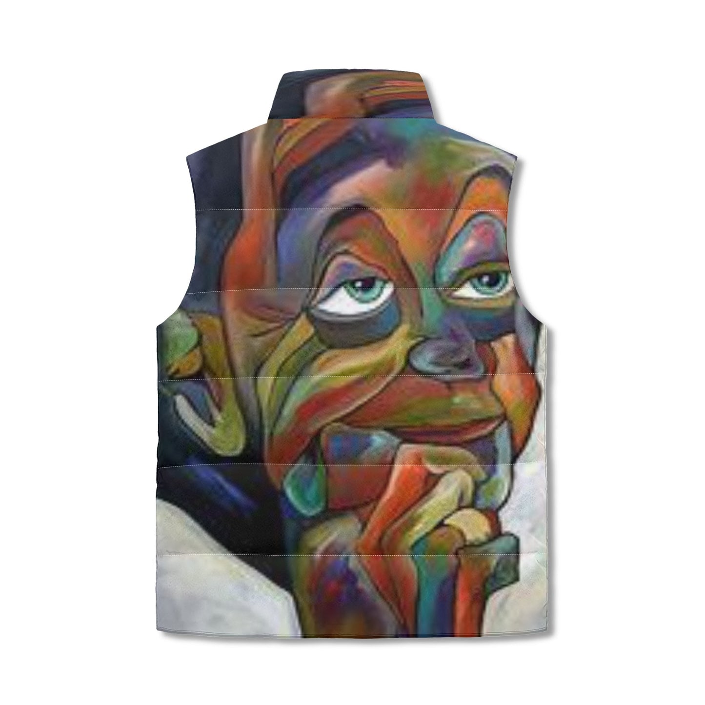 Abstract Unisex Puffer Vest
