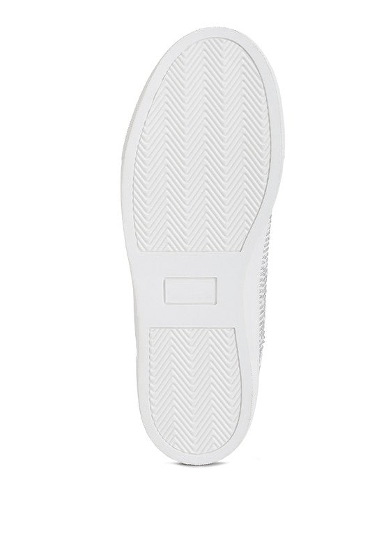 Shoes: Cristals Rhinestone & Pearl Embellished Sneakers