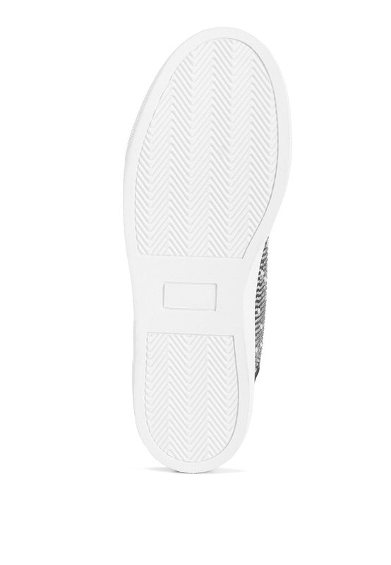 Shoes: Cristals Rhinestone & Pearl Embellished Sneakers