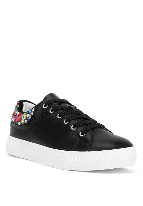 Shoes: Gems Diamante Embellished Sneakers