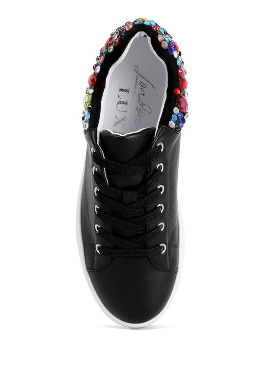 Shoes: Gems Diamante Embellished Sneakers