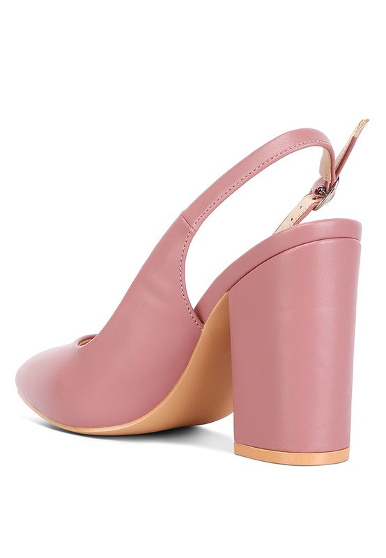 Shoes: Creidne Block Heel Pointed Toe Sandals