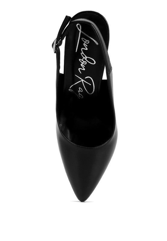 Shoes: Creidne Block Heel Pointed Toe Sandals
