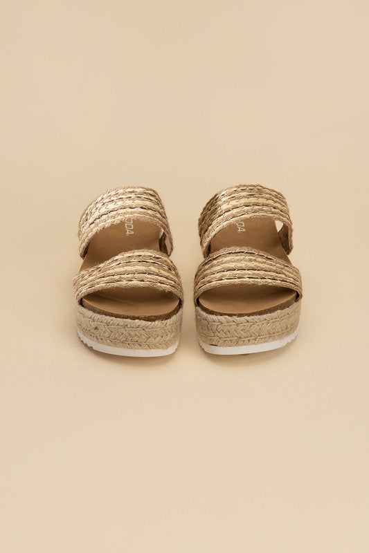 Shoes: WEST ESPADRILLE SLIDES