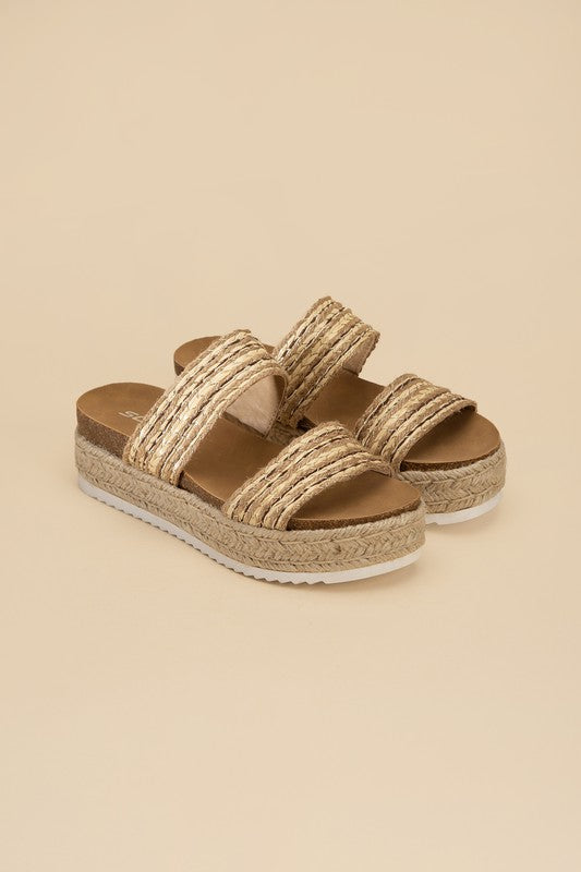 Shoes: WEST ESPADRILLE SLIDES