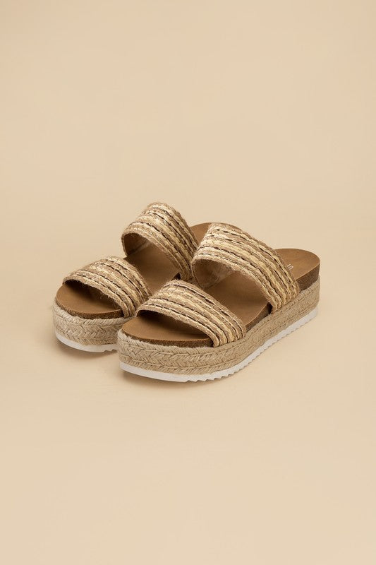 Shoes: WEST ESPADRILLE SLIDES