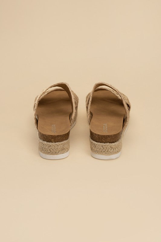 Shoes: WEST ESPADRILLE SLIDES