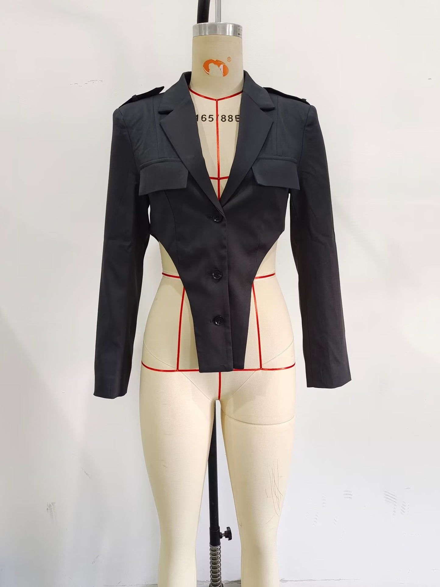 Suits: Women Cutout out sets Top High Waist Pleated Design Work Pant sets