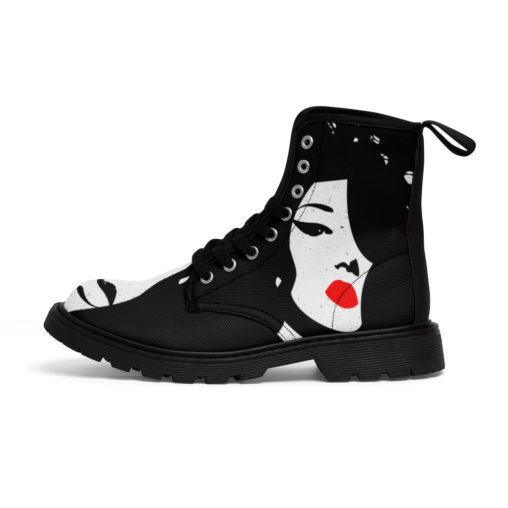 Shoes: Customized Women's Canvas Boots