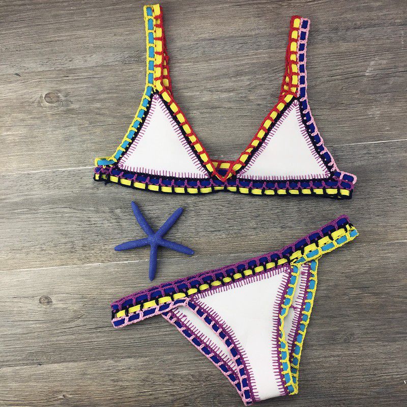 Swimwear: Bikini Handcrafted Knitted Swimsuit Set