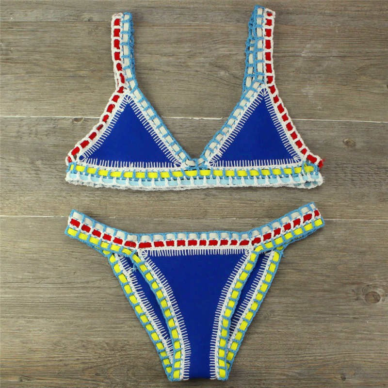 Swimwear: Bikini Handcrafted Knitted Swimsuit Set