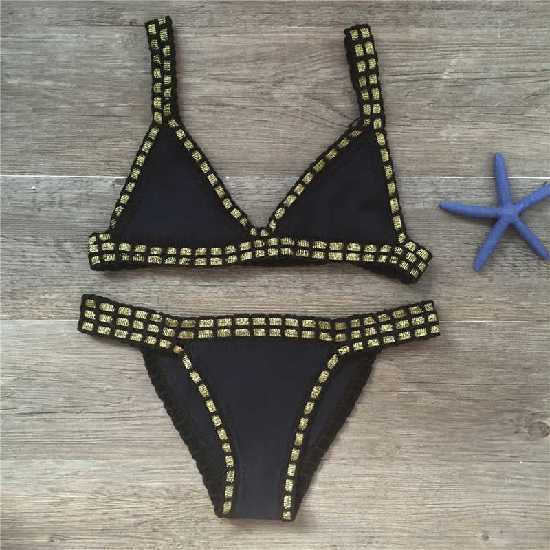 Swimwear: Bikini Handcrafted Knitted Swimsuit Set