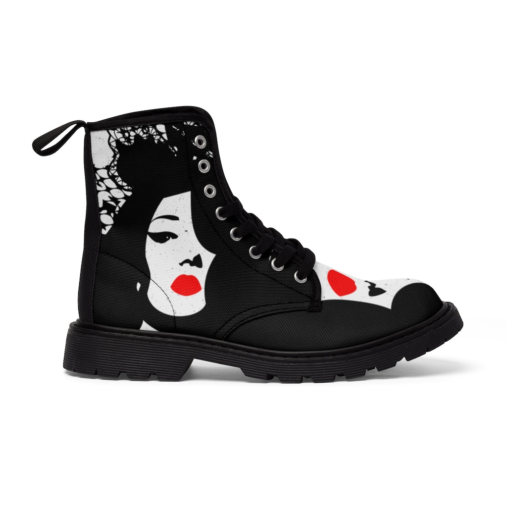Shoes: Customized Women's Canvas Boots