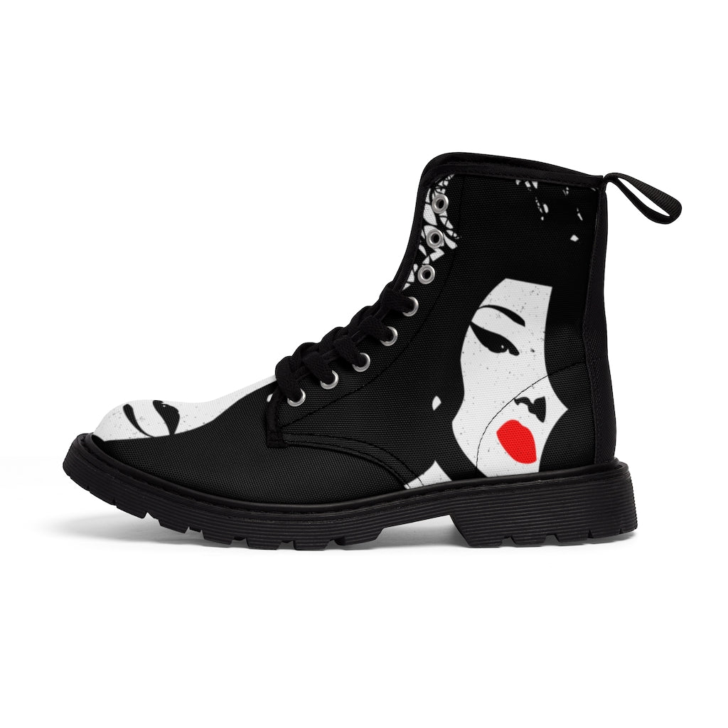 Shoes: Customized Women's Canvas Boots