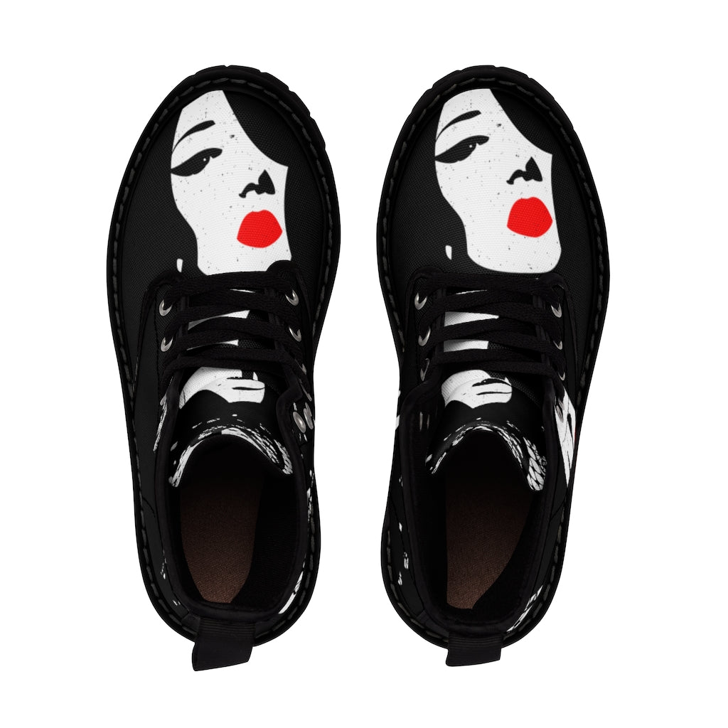 Shoes: Customized Women's Canvas Boots