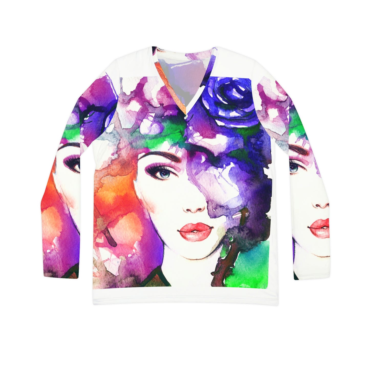 Tops: Women's Face Long Sleeve