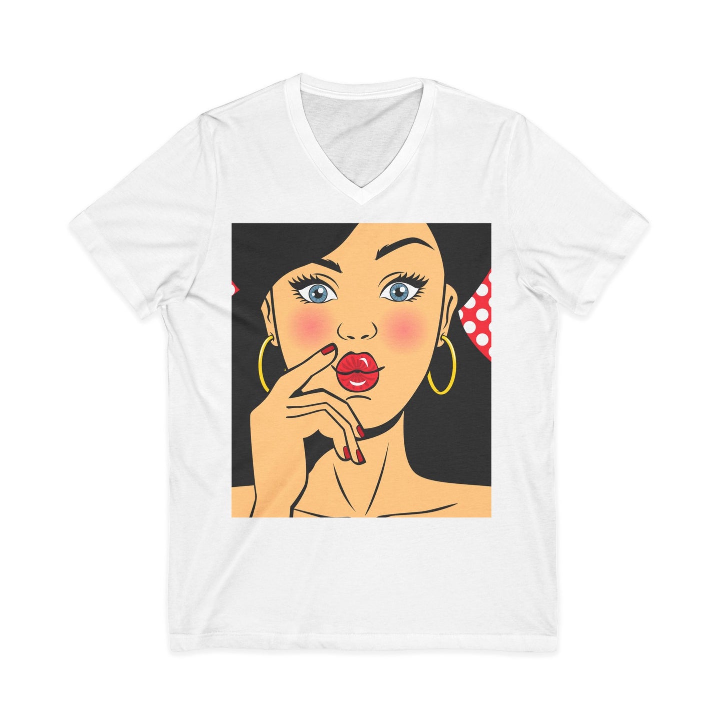 Unisex Jersey Short Sleeve V-Neck Tee