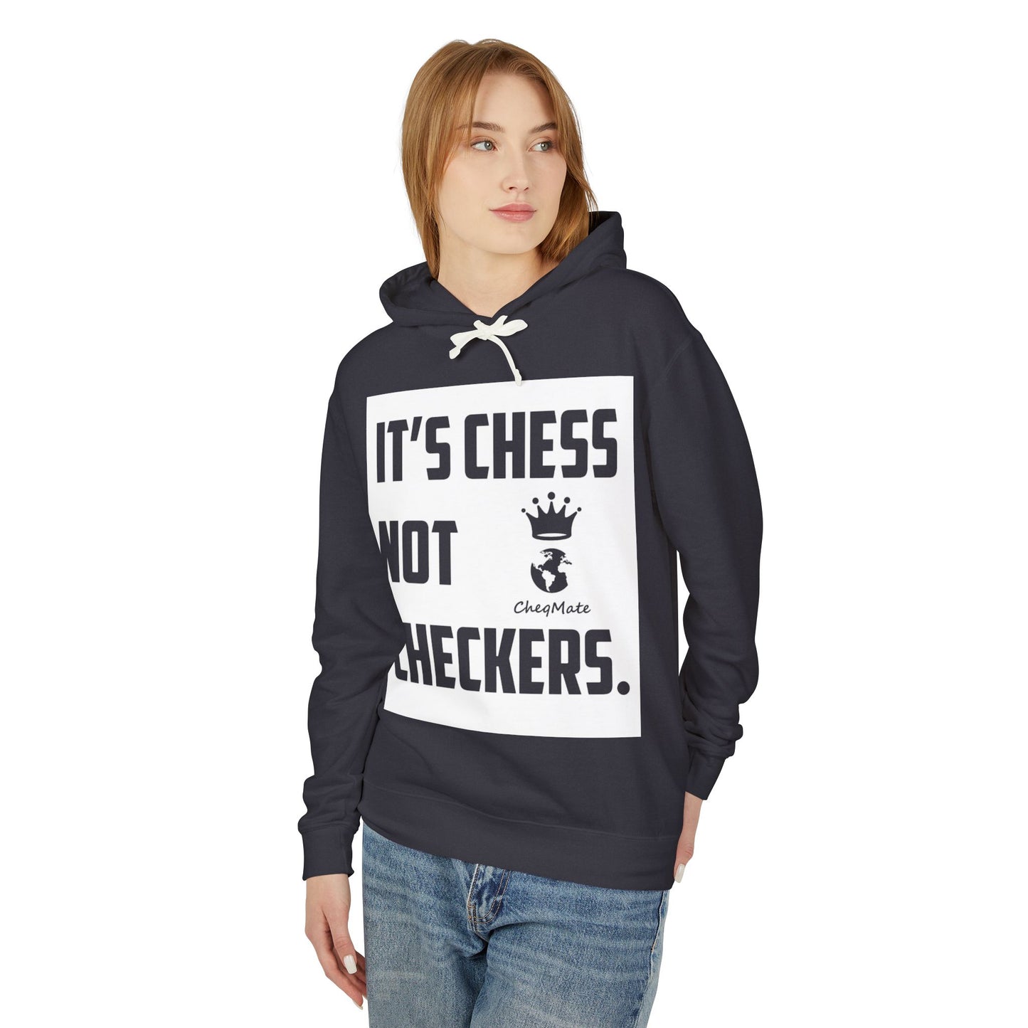 Chess Not Checkers Hoodie — "It’s Chess Not Checkers" Casual Chess Player Pullover