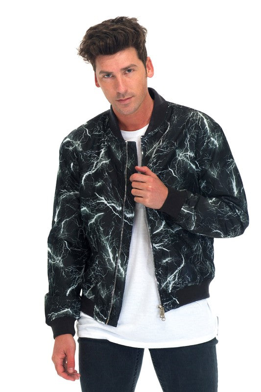 Mens: Lightning Bomber Windbreaker