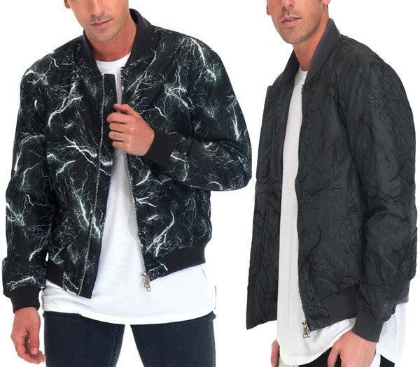 Mens: Lightning Bomber Windbreaker