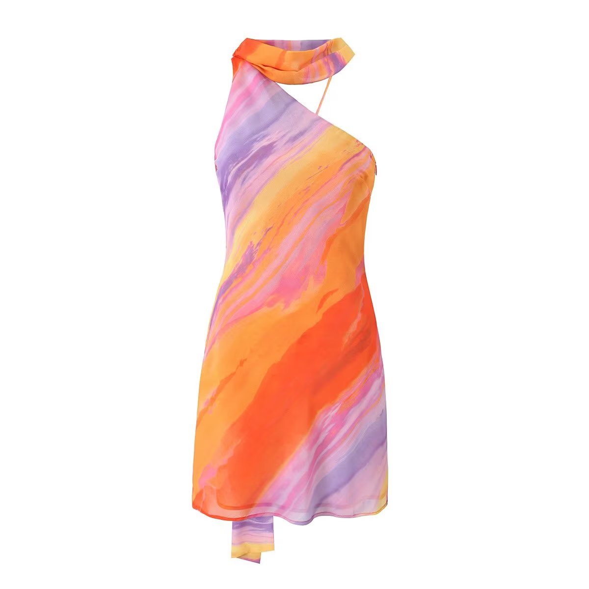 Dress: Light Chiffon Printed Dress