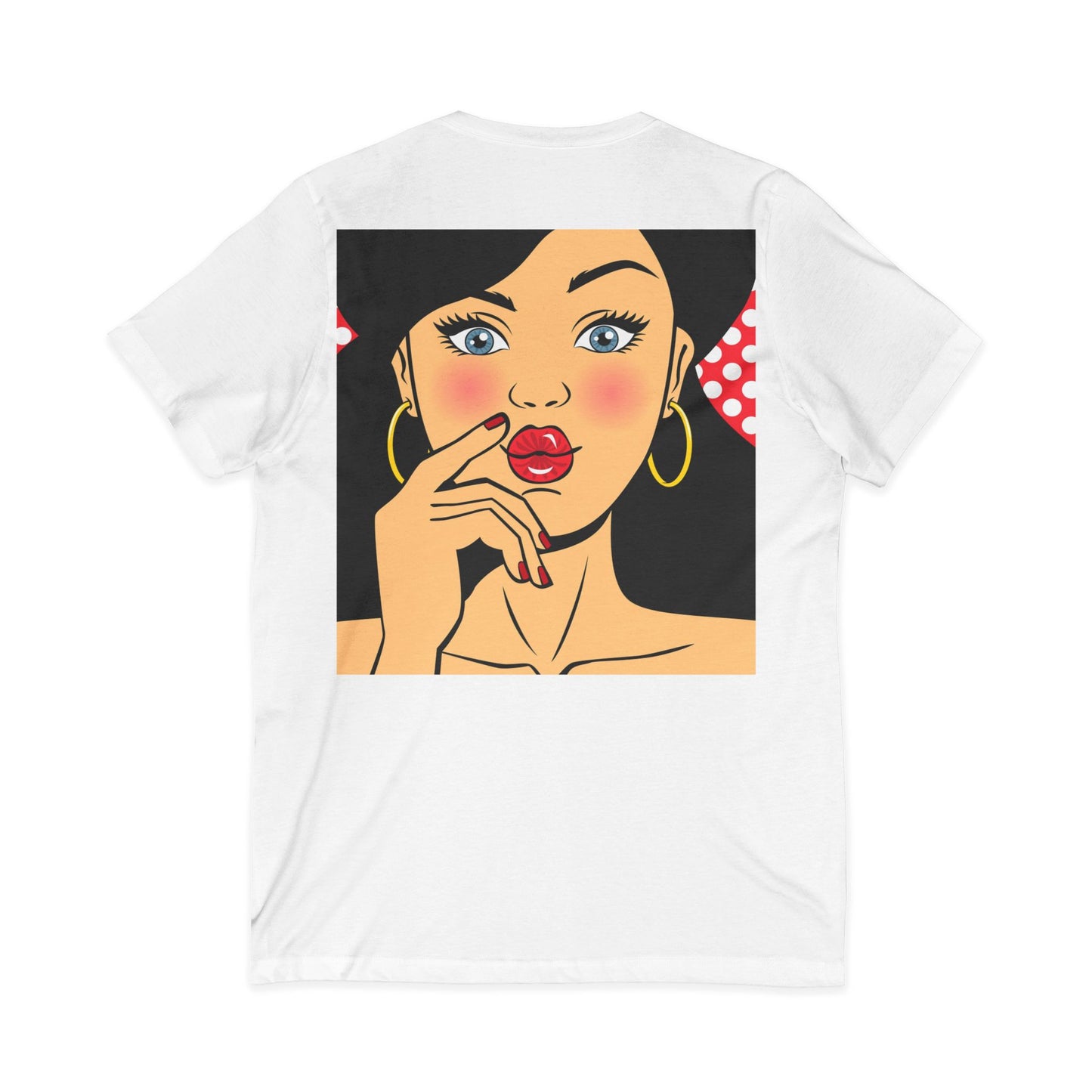 Unisex Jersey Short Sleeve V-Neck Tee