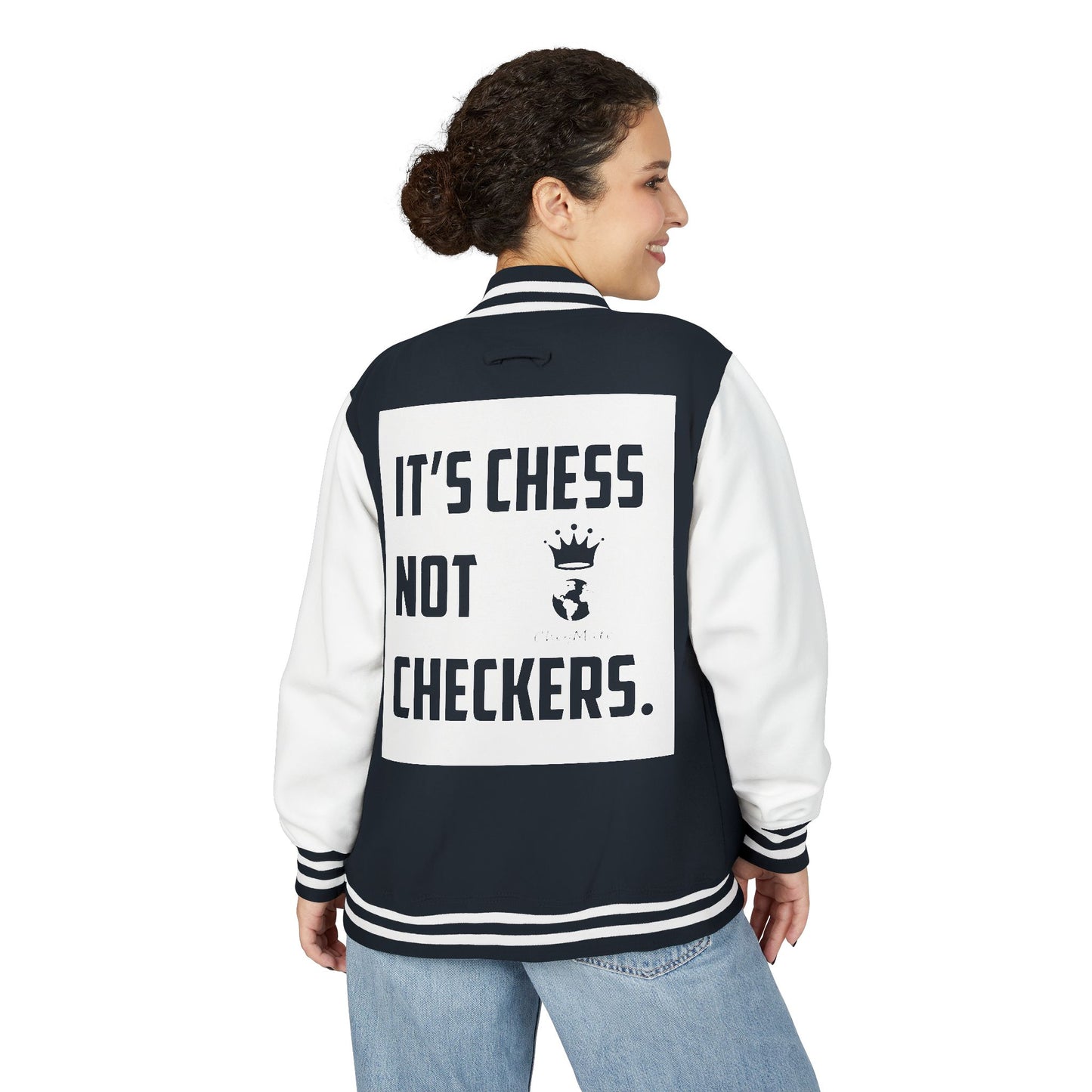 CheqMate Fashion: Letterman Jacket for Chess Players