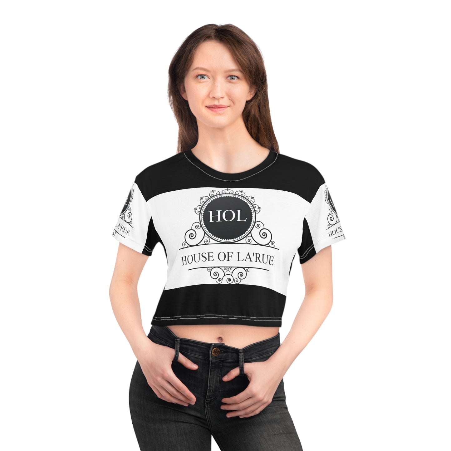 House of La'Rue Custom Crop Tee