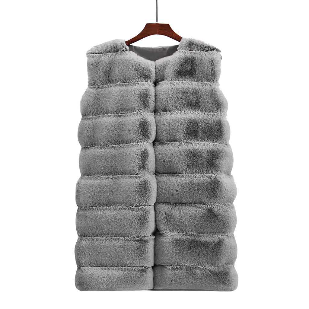 Coats/Vest: Faux Fur Long Vest