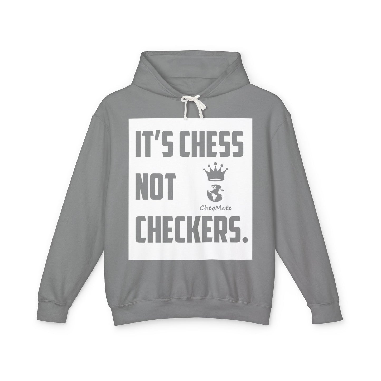 Chess Not Checkers Hoodie — "It’s Chess Not Checkers" Casual Chess Player Pullover
