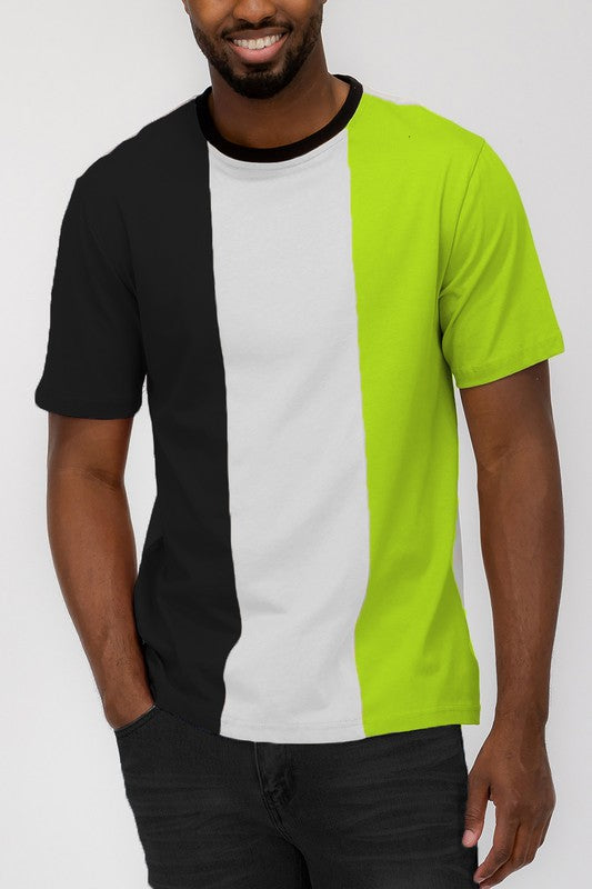 Mens: Color Block T Shirt