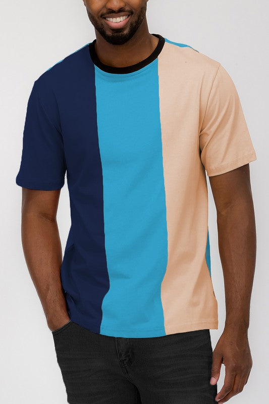 Mens: Color Block T Shirt