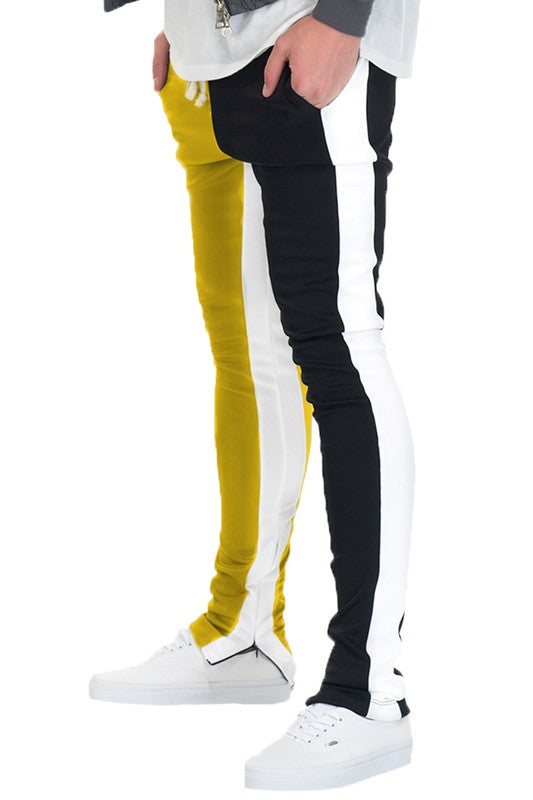 Fitness: TWO TONE COLOR BLOCK TRACK PANT JOGGER
