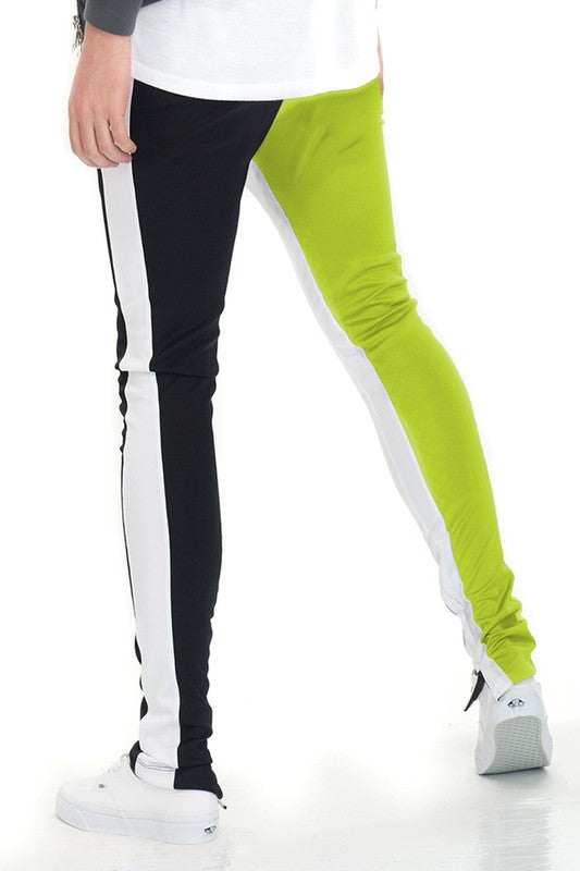 Fitness: TWO TONE COLOR BLOCK TRACK PANT JOGGER