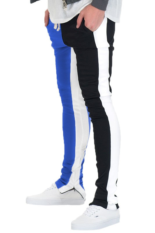 Fitness: TWO TONE COLOR BLOCK TRACK PANT JOGGER