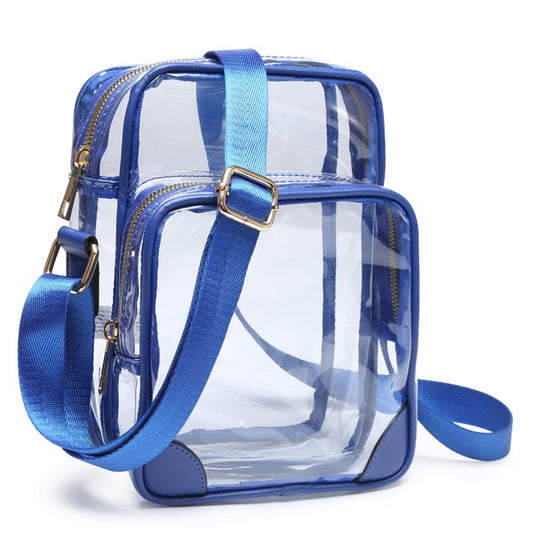 Handbags: See Thru Multi Compartment Crossbody Bag